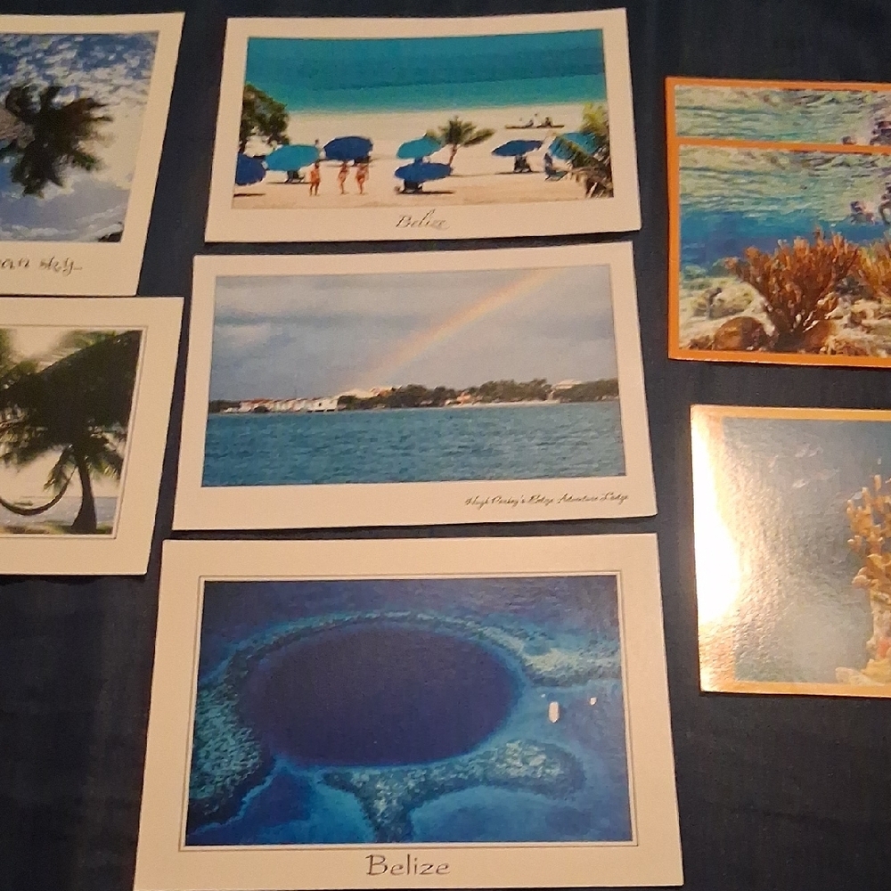 Belize Postcard Set - Tropical Beach & Blue Hole Collection & magnet - Picture 5 of 6